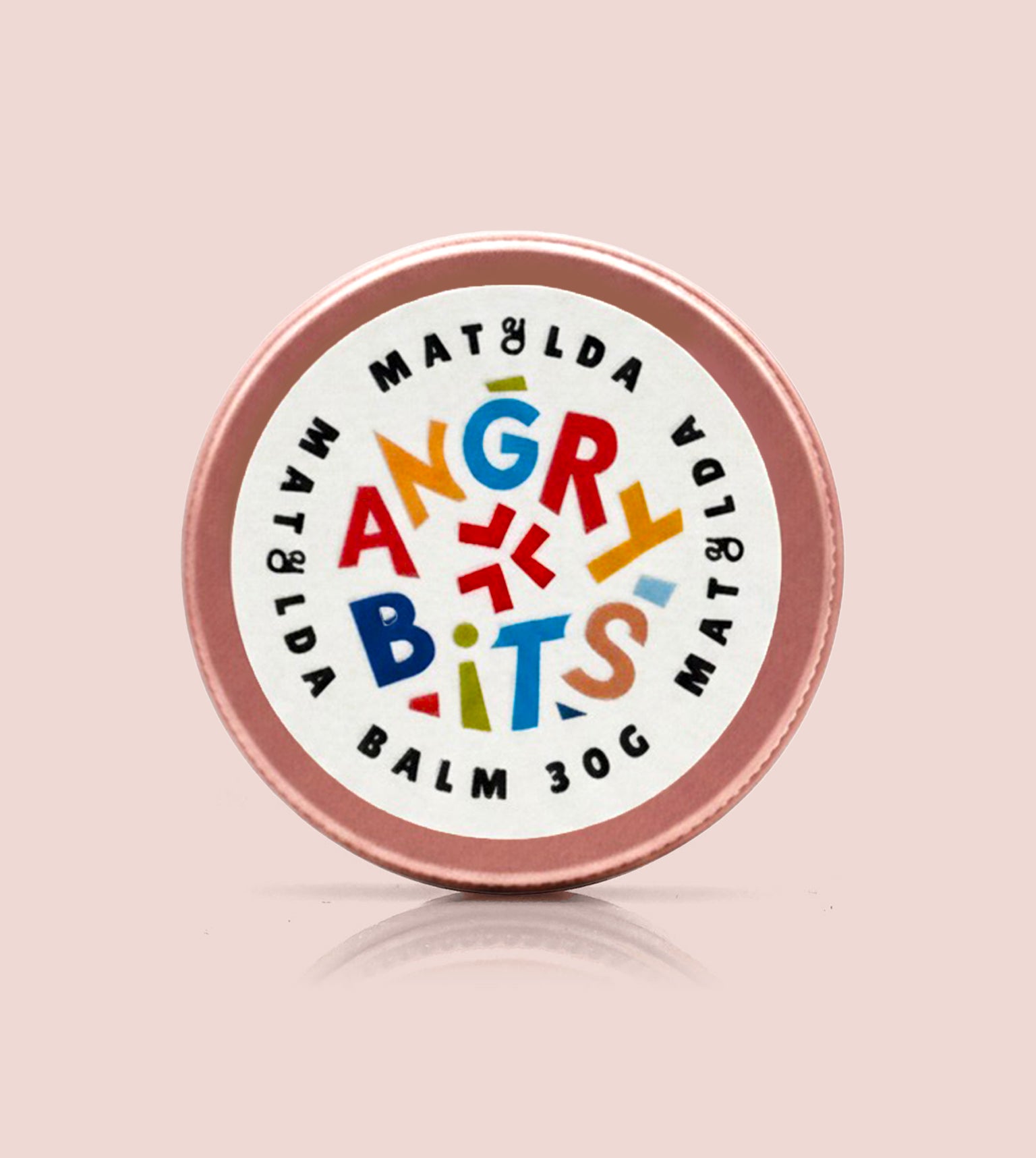 baby eczema balm for flare-ups by Matylda Baby in pink tin packaging